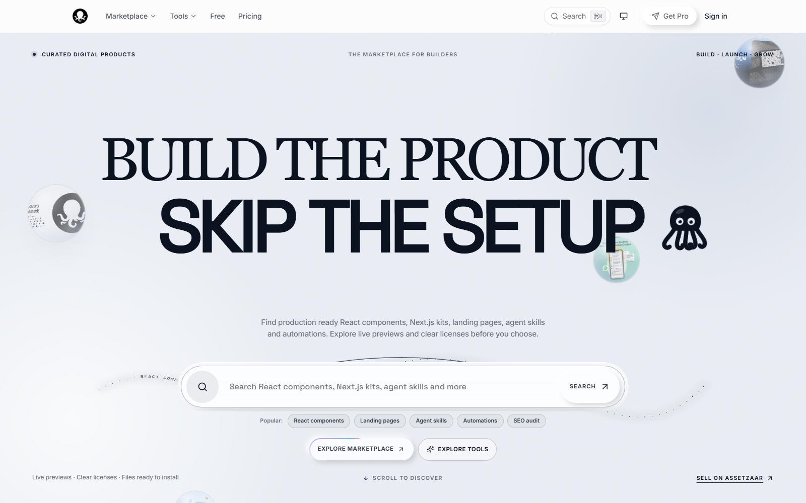 Assetzaar website preview